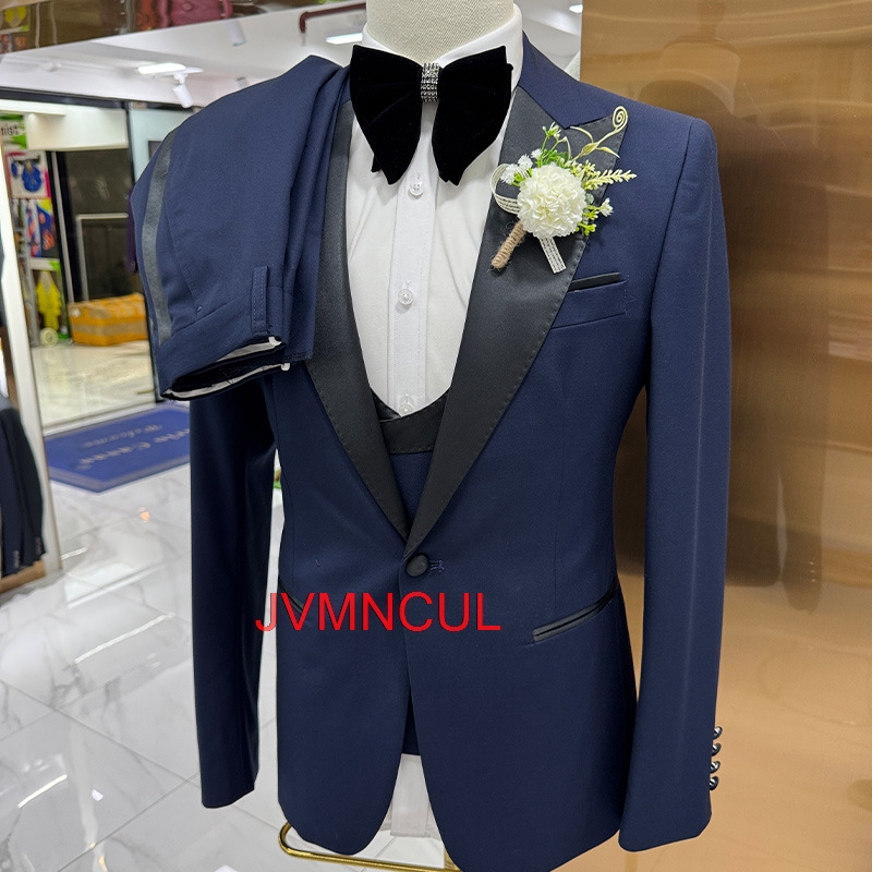 Men Formal Party Wear Outfit - Erkek 3 Parça Takım Elbise Slim