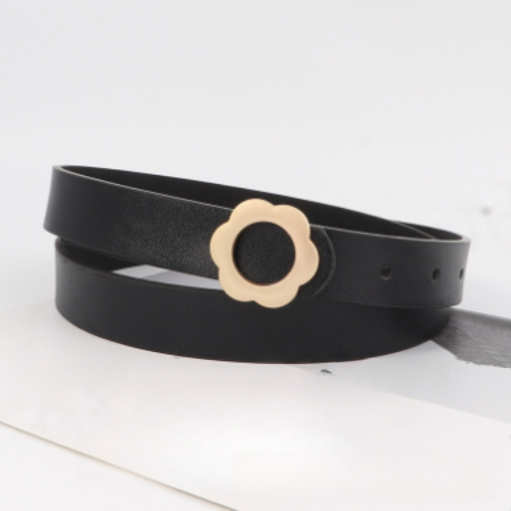 Formal Belt Leather Thin - Kadınlar için İnce PU Deri Kemer,