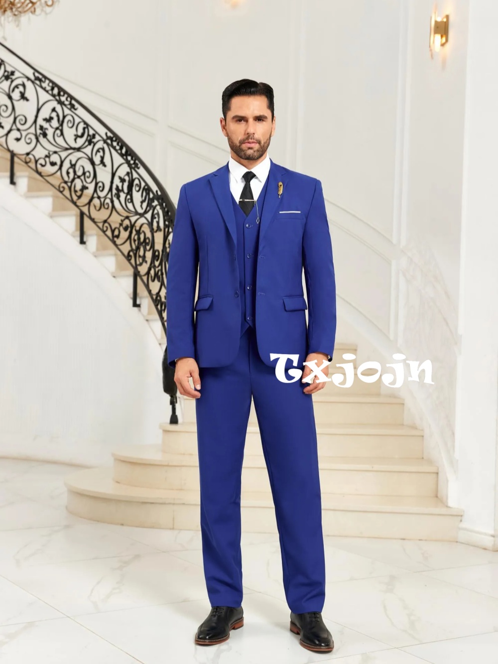 Men Formal Party Wear Outfit - Yeni Mavi Erkek Slim Fit Takım
