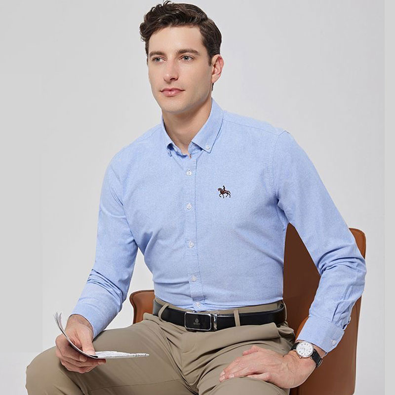 Large Men Formal Wear - 6XL büyük boy 100% pamuk Oxford