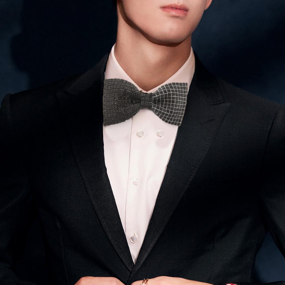 Men'S Formal Wear Bow Ties - Erkekler papyon Patchwork renk parlayan Rhinestones
