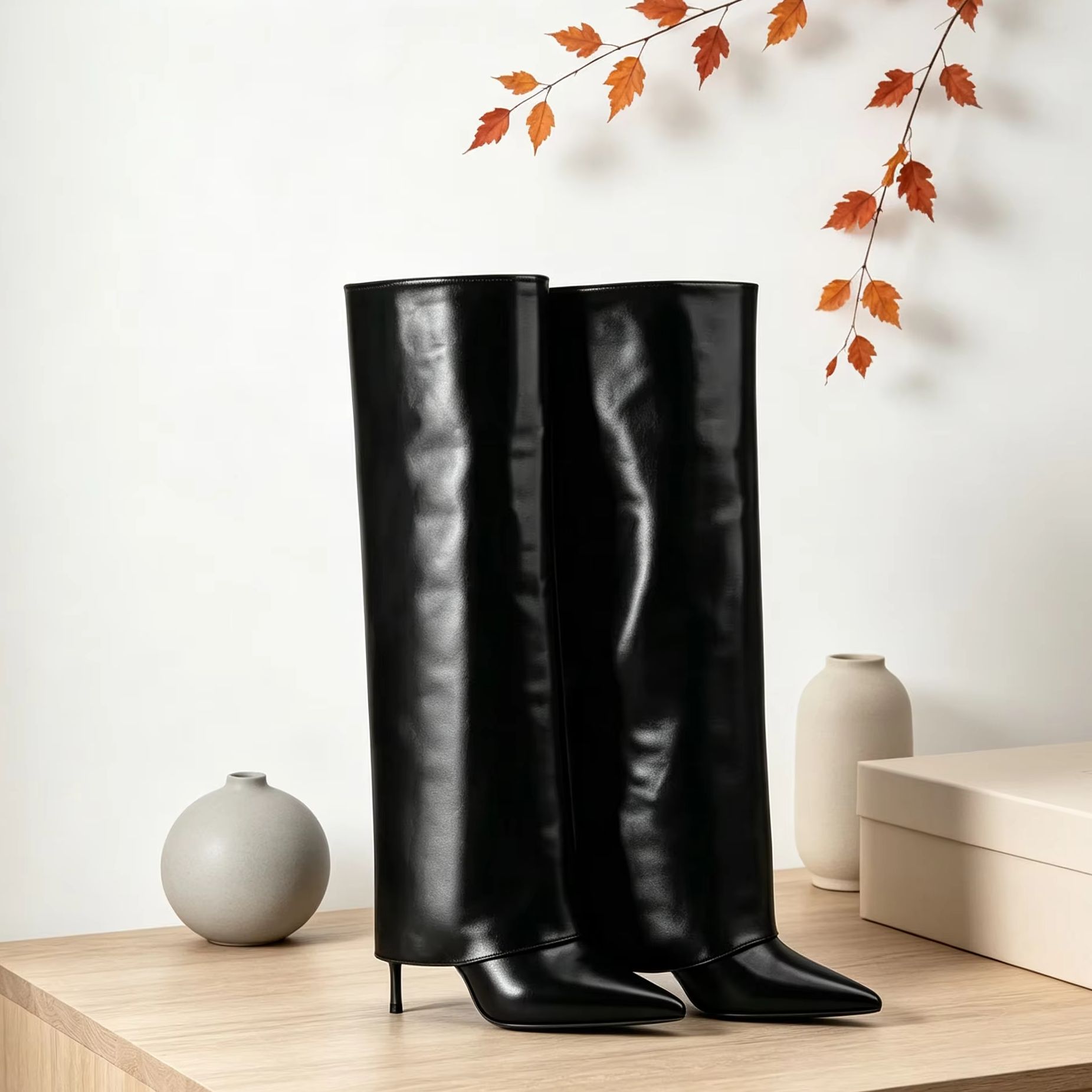 Formal Belt Leather Thin - Kadın 2026 Siyah Parlak Deri Geniş