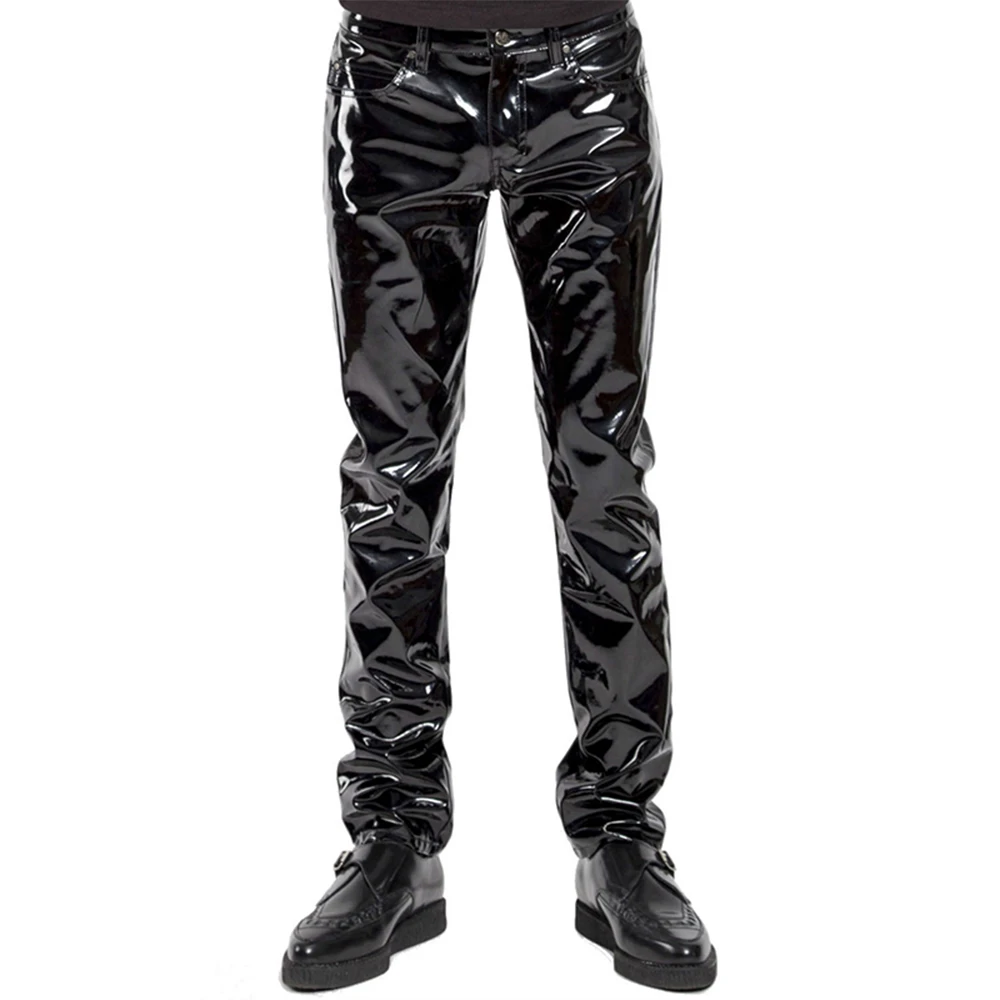 Erkekler Suni Deri PVC Pantolo - Men'S Gothic Formal Wear incelemesi ve fiyatı