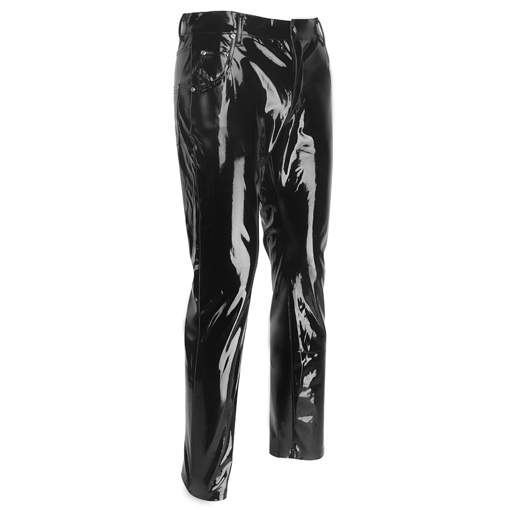 Erkekler Suni Deri PVC Pantolo - Men'S Gothic Formal Wear incelemesi ve fiyatı