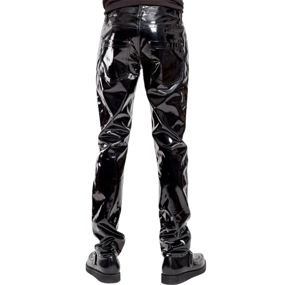 Erkekler Suni Deri PVC Pantolo - Men'S Gothic Formal Wear incelemesi ve fiyatı