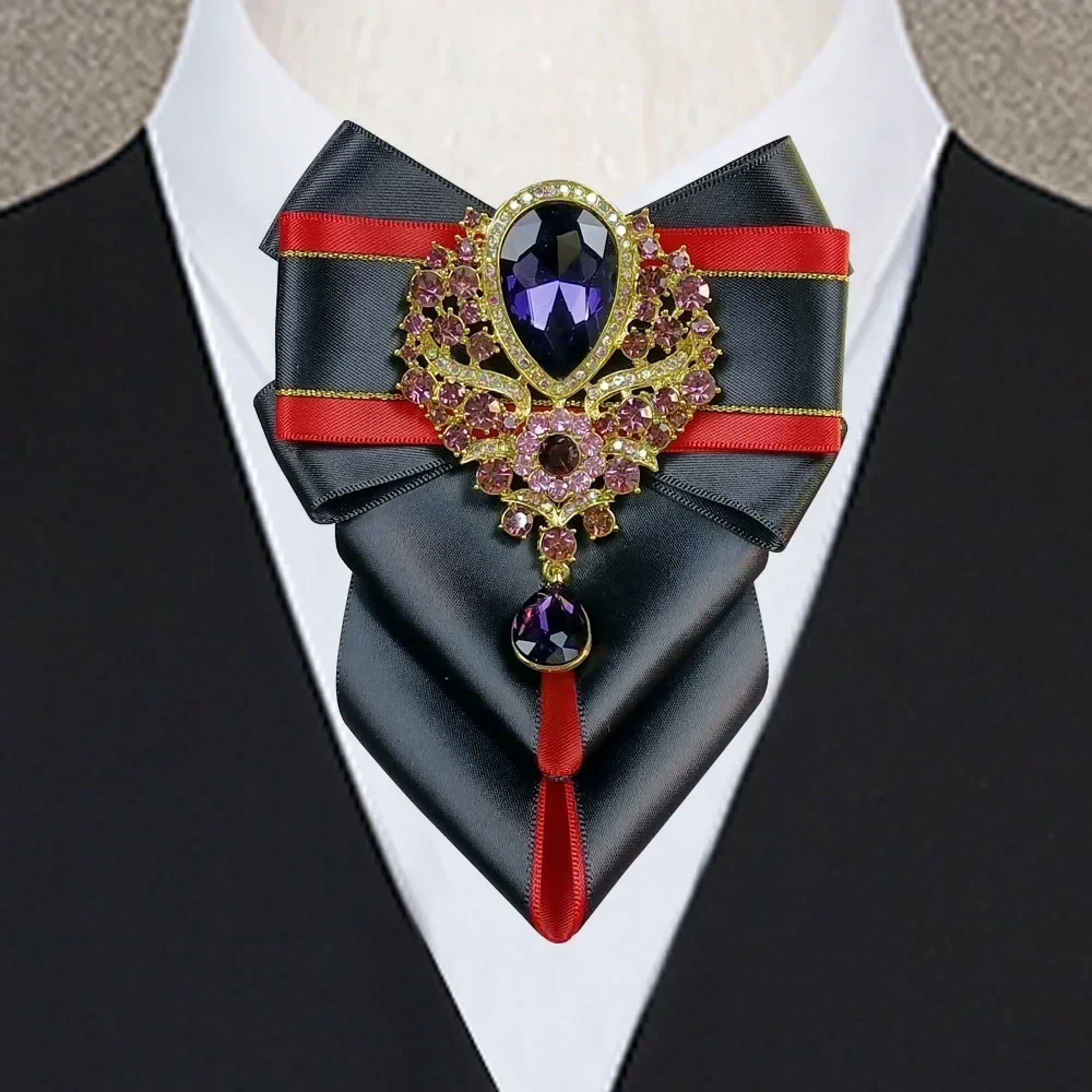 Lüks Orijinal Yeni Mor Rhinest - Men'S Formal Wear Bow Ties incelemesi ve fiyatı