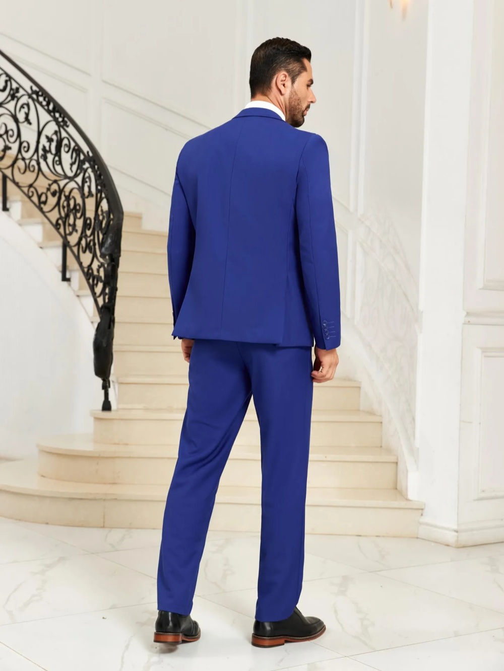 Yeni Mavi Erkek Slim Fit Takım - Men Formal Party Wear Outfit incelemesi ve fiyatı