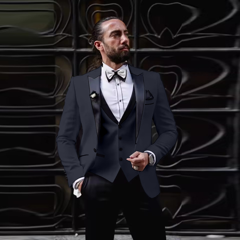 Erkek Slim Fit 3 Parçalı Smoki - Men'S Formal Dinner Wear incelemesi ve fiyatı