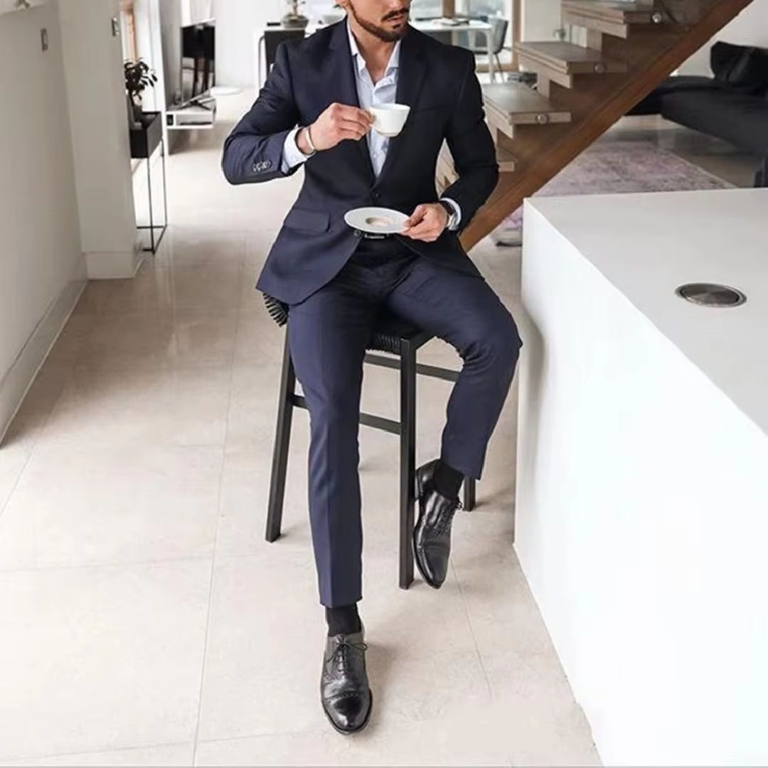 Lacivert 2 Parçalı Erkek Smoki - Men'S Formal Dinner Wear incelemesi ve fiyatı