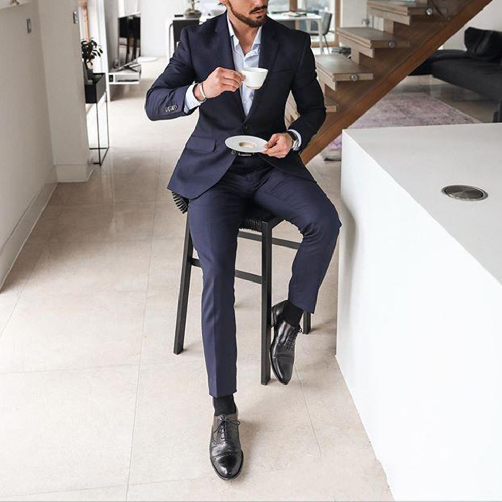 Lacivert 2 Parçalı Erkek Smoki - Men'S Formal Dinner Wear incelemesi ve fiyatı