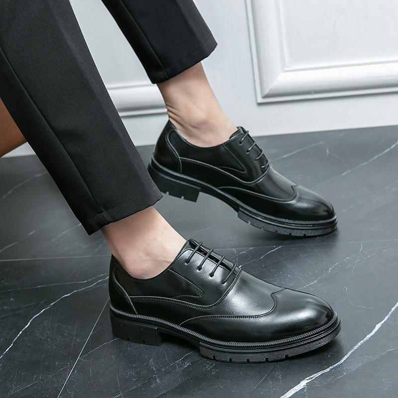 Yeni erkek deri ayakkabıları b - Large Men Formal Wear incelemesi ve fiyatı