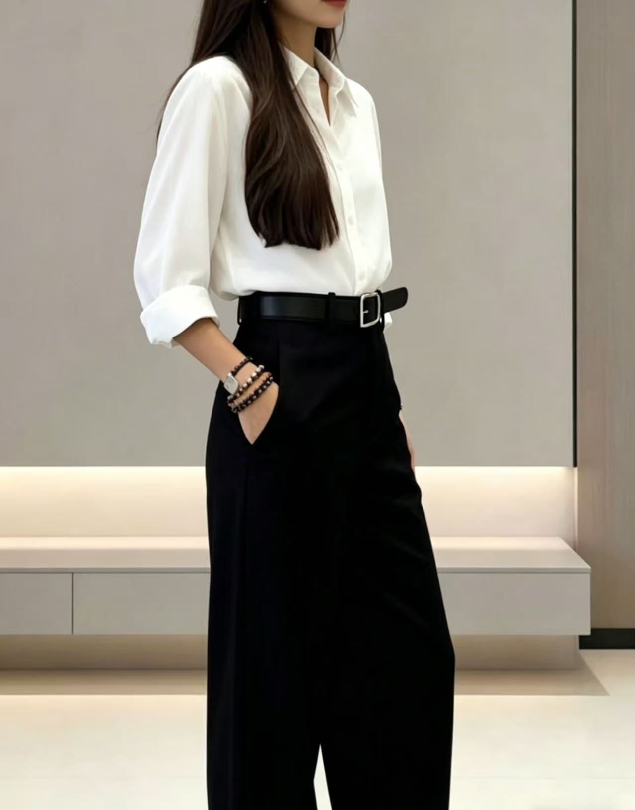 Yüksek Bel Önü Pileli Palazzo  - Dress Pant Flat Front incelemesi ve fiyatı