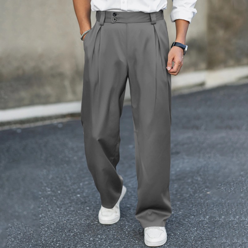 Erkek Geniş Bacak Elbise Panto - Dress Pant Flat Front incelemesi ve fiyatı