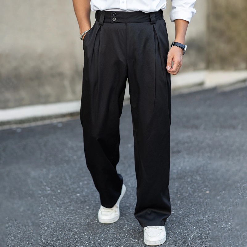 Erkek Geniş Bacak Elbise Panto - Dress Pant Flat Front incelemesi ve fiyatı