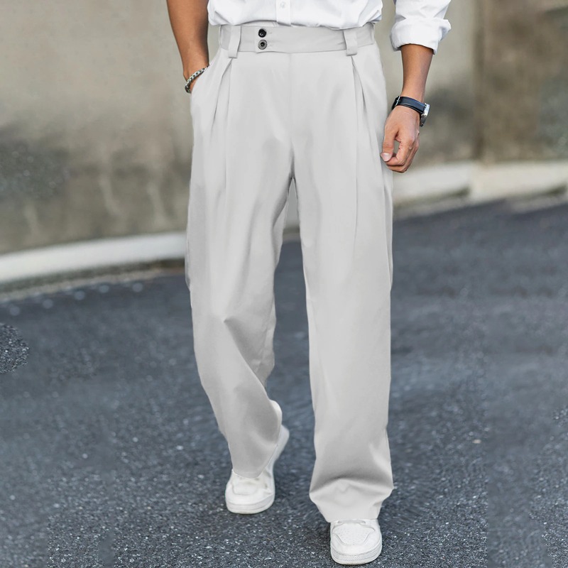 Erkek Geniş Bacak Elbise Panto - Dress Pant Flat Front incelemesi ve fiyatı